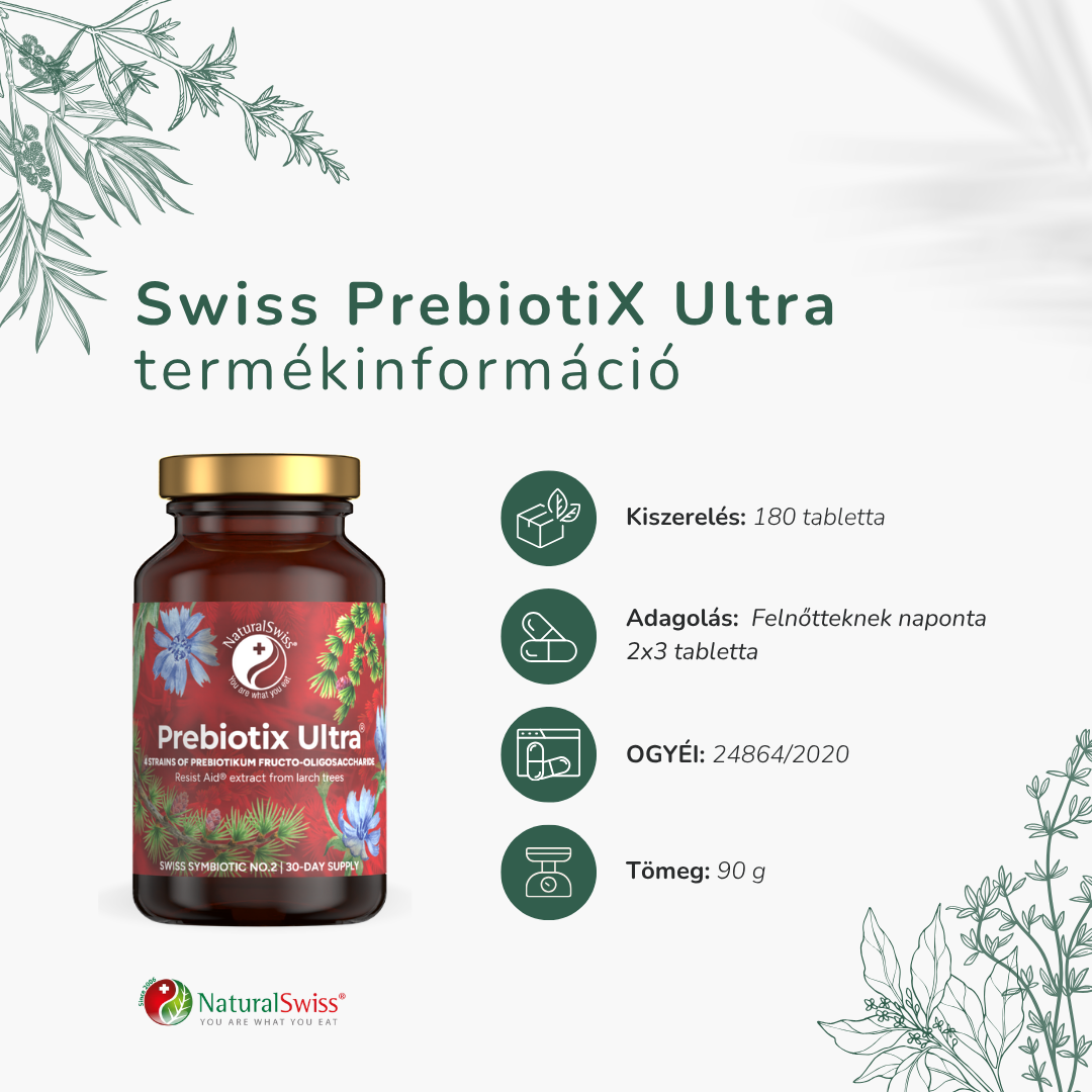 Swiss Prebiotix Ultra termékinformáció